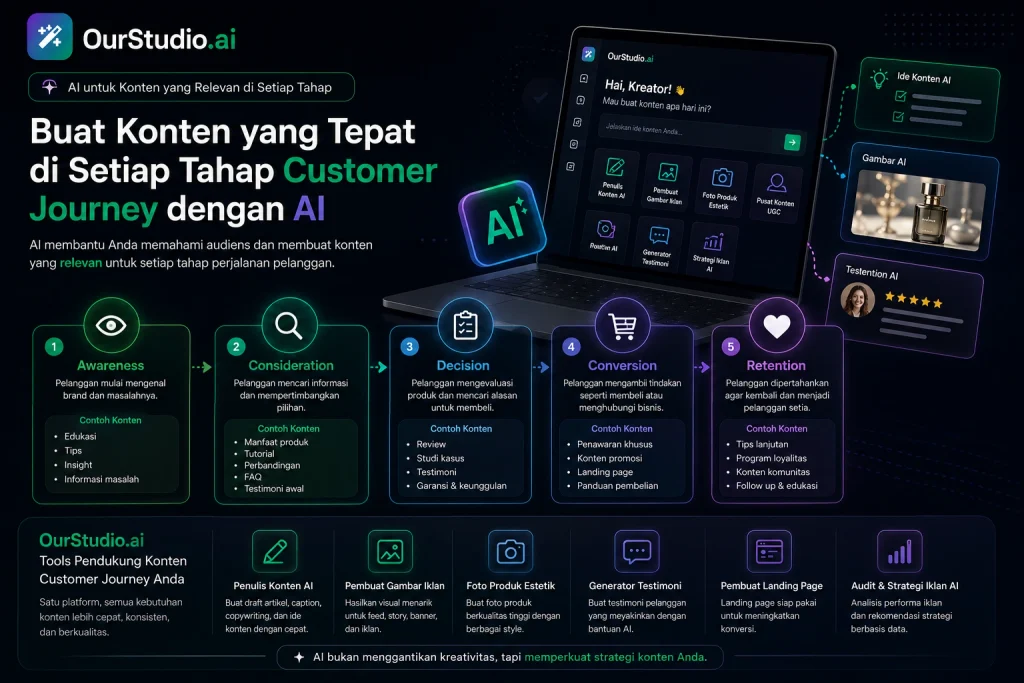 konten customer journey dengan AI
