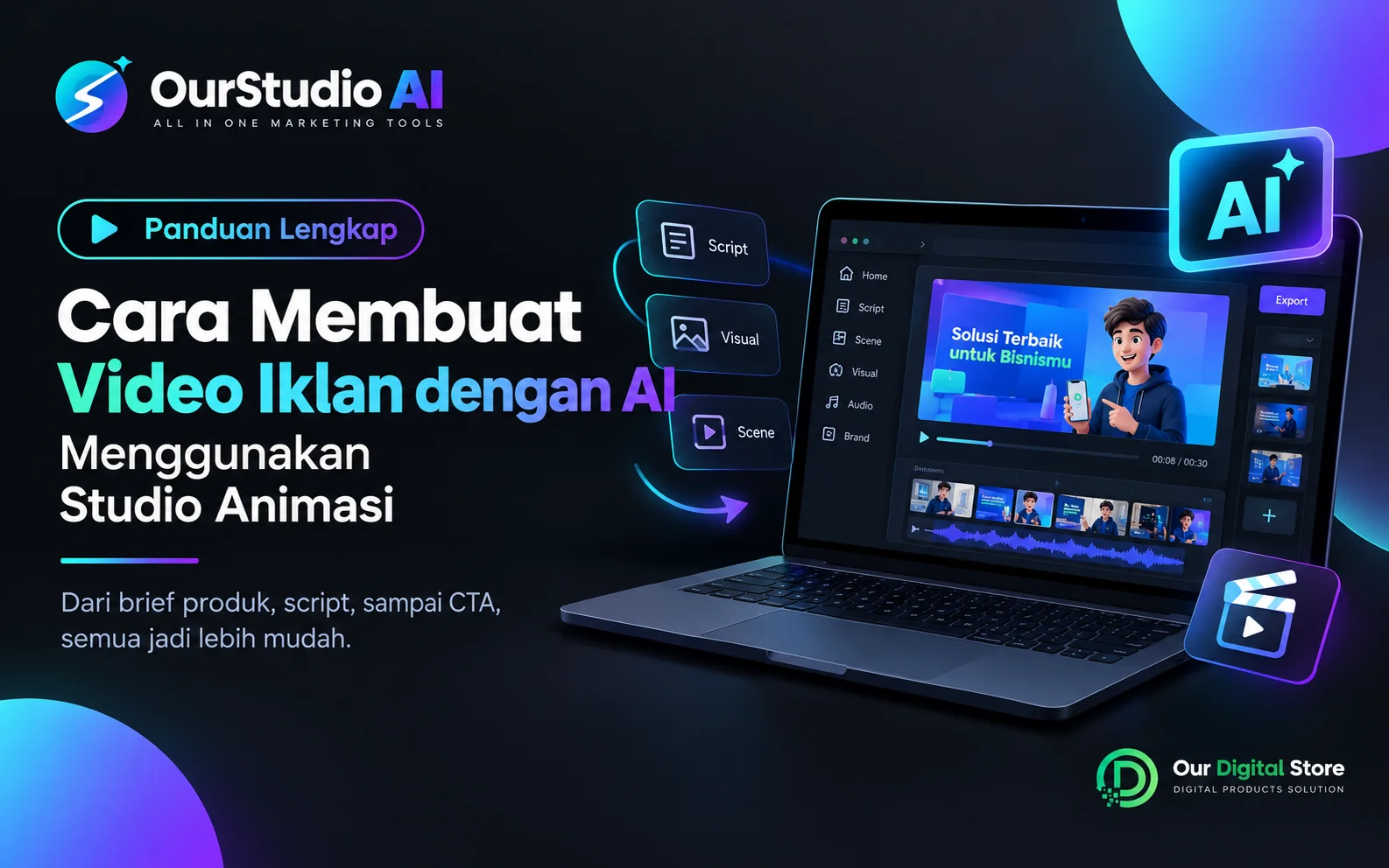 Cara Membuat Video Iklan dengan AI Menggunakan Studio Animasi